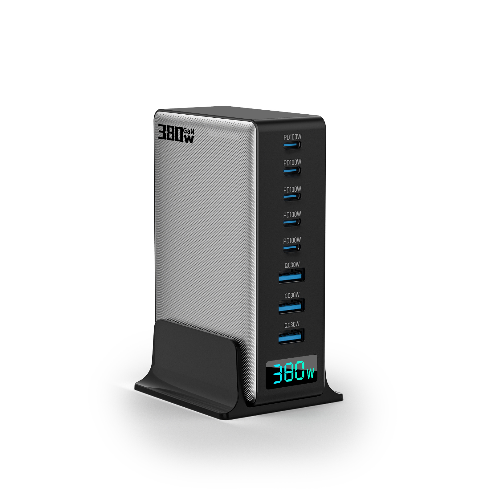 380W 数显 氮化镓 桌面充电器
